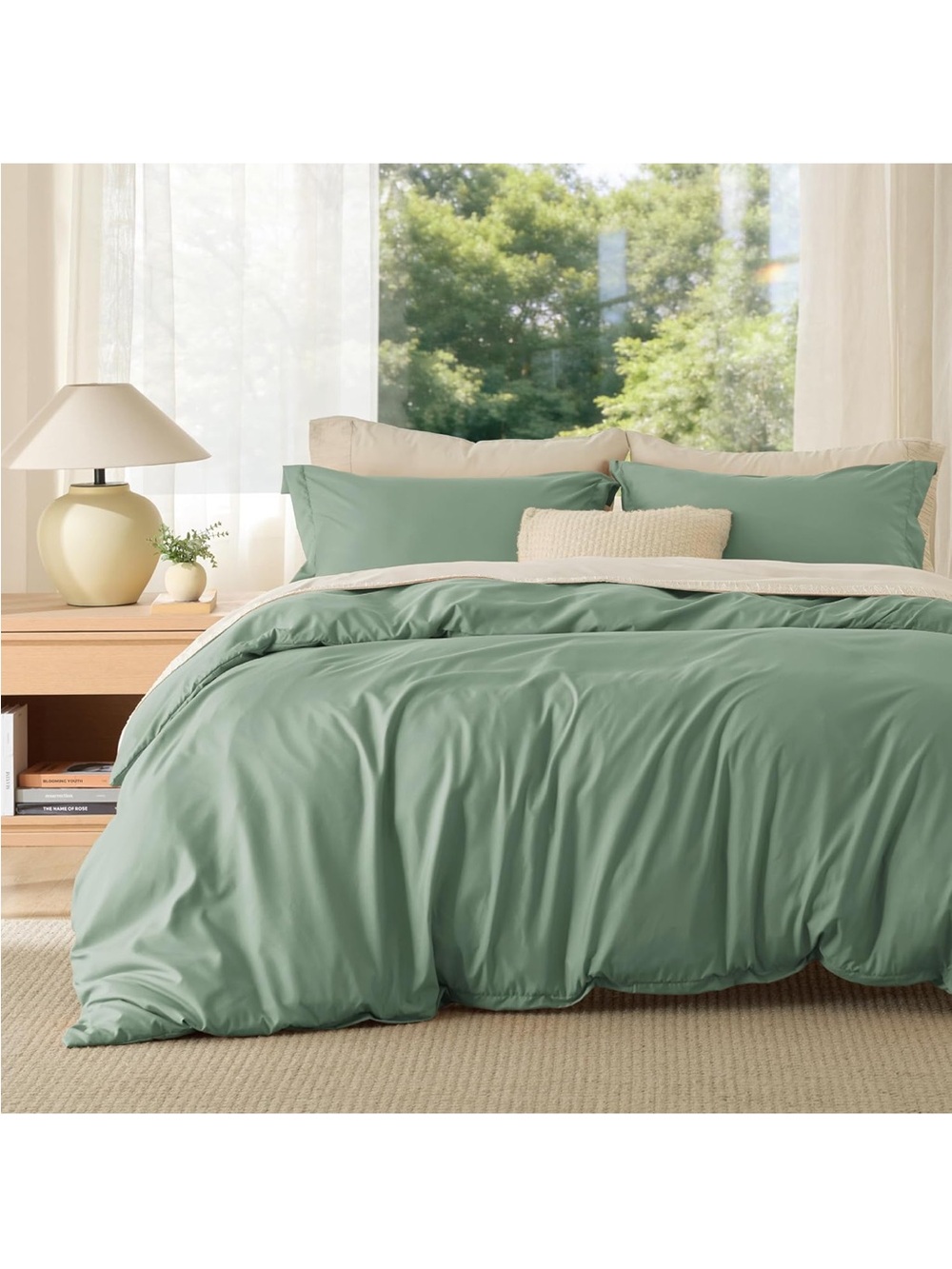 Green Duvet Cover Set by bedsure
